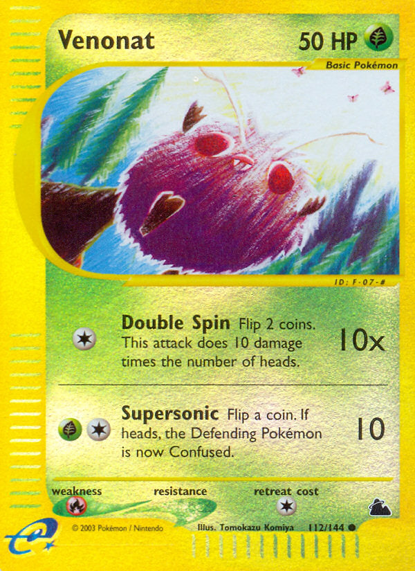 E-Series Skyridge Venonat #112/144 reverse holo