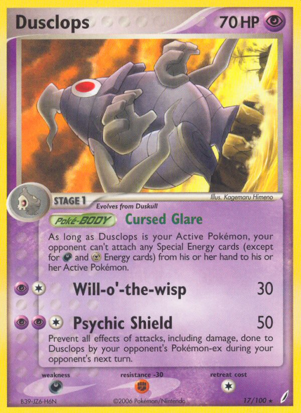 EX Crystal Guardians Dusclops #17/100