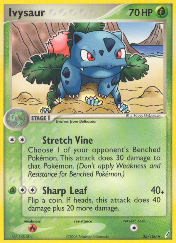 EX Crystal Guardians Ivysaur #35/100