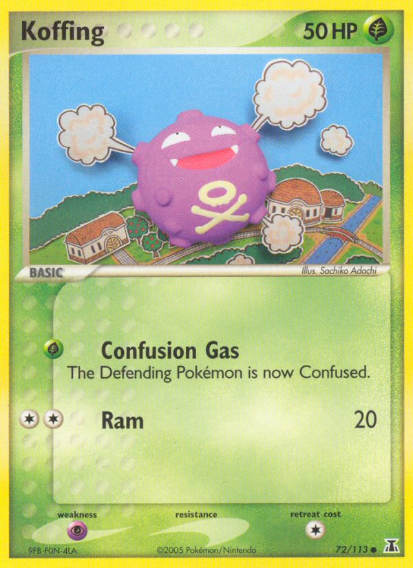 EX Delta Species Koffing #72/113