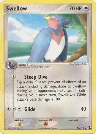 EX Delta Species Swellow #32/113 reverse holo