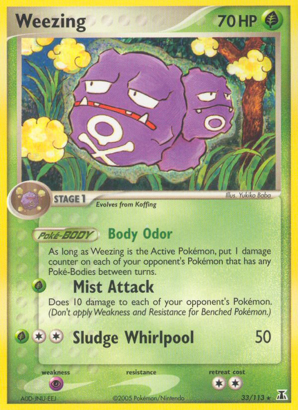 EX Delta Species Weezing #33/113