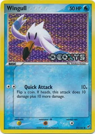 EX Deoxys Wingull #81/107 reverse holo