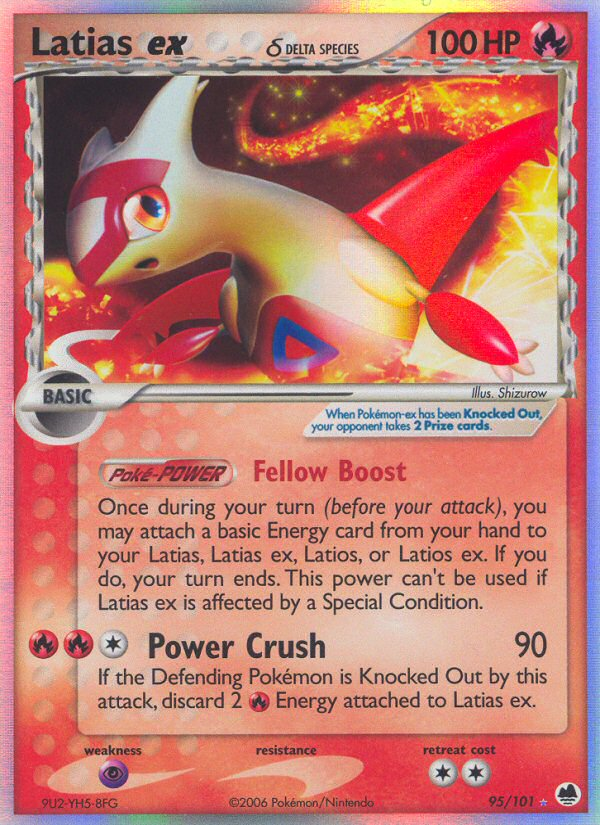 EX Dragon Frontiers Holo Latias ex #95/101