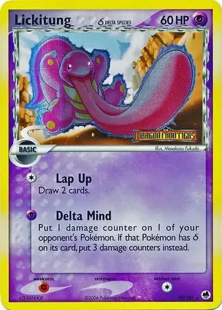 EX Dragon Frontiers Lickitung #19/101 reverse holo