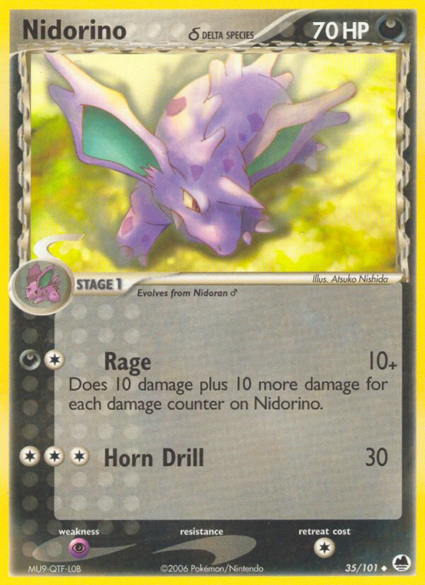 EX Dragon Frontiers Nidorino #35/101