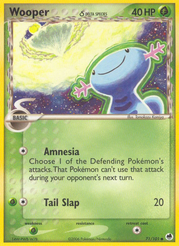 EX Dragon Frontiers Wooper #71/101