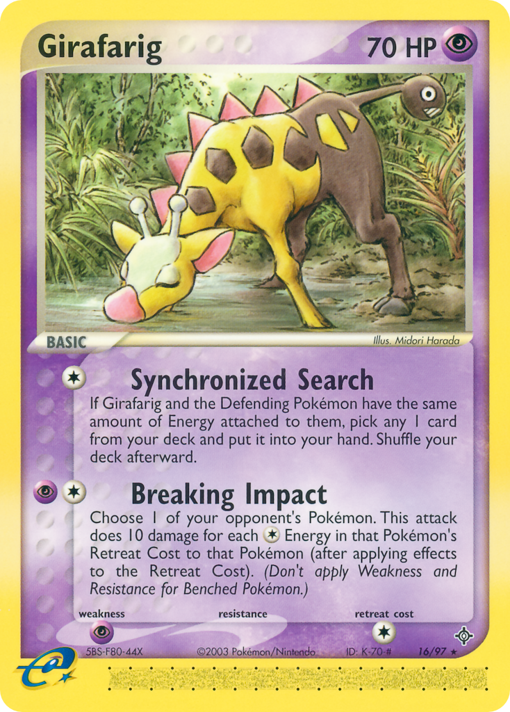 EX Dragon Girafarig #16/97