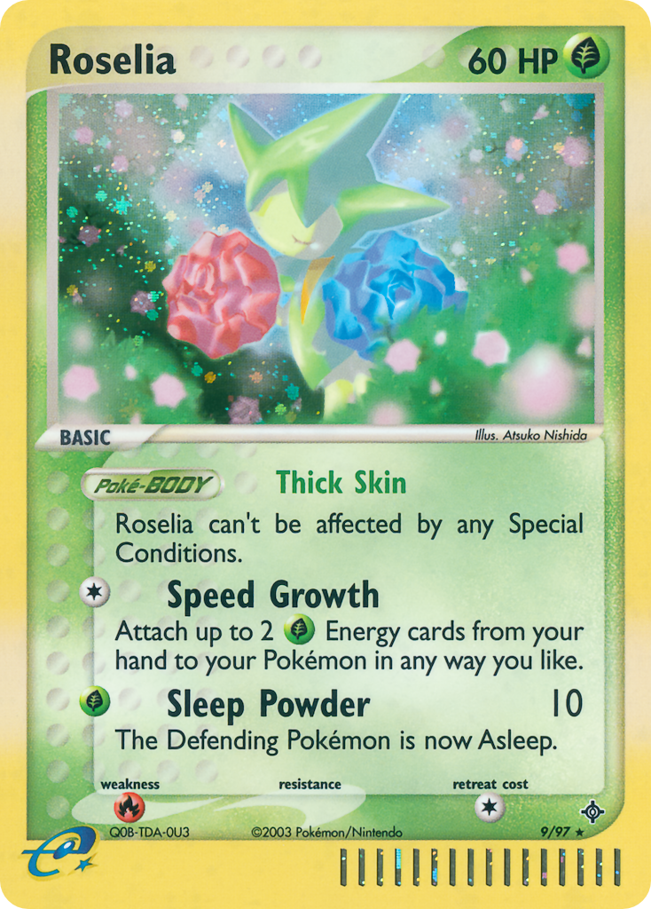 EX Dragon Holo Roselia #9/97