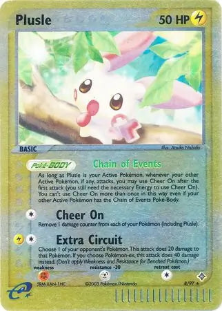 EX Dragon Plusle #8/97 reverse holo