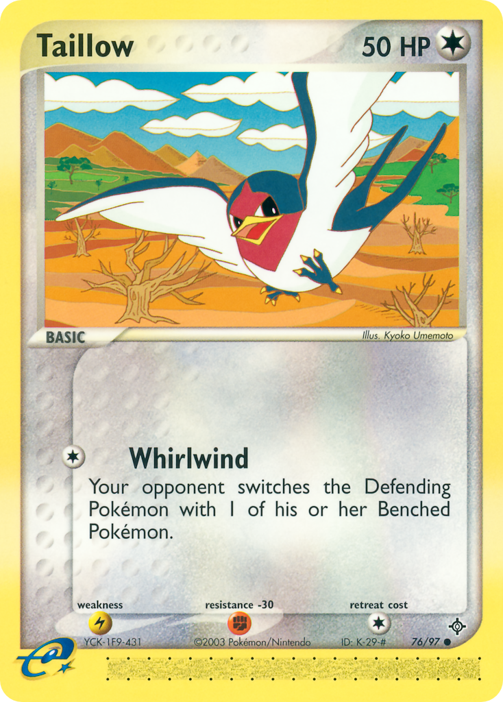 EX Dragon Taillow #76/97