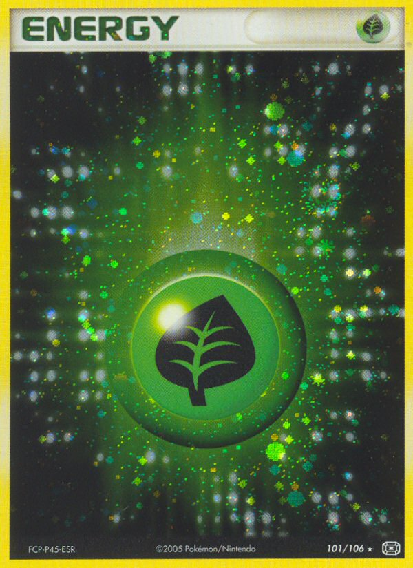 EX Emerald Holo Grass Energy #101/106