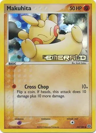 EX Emerald Makuhita #54/106 reverse holo