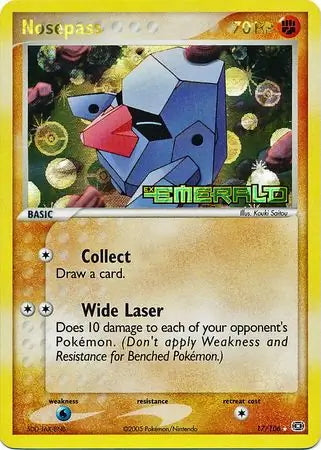 EX Emerald Nosepass #17/106 reverse holo