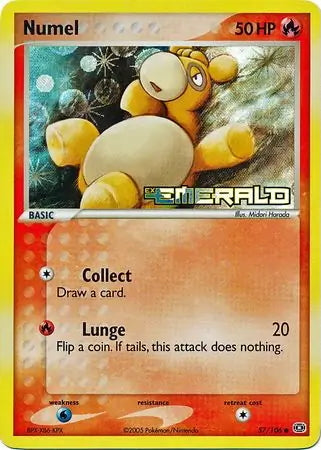 EX Emerald Numel #57/106 reverse holo