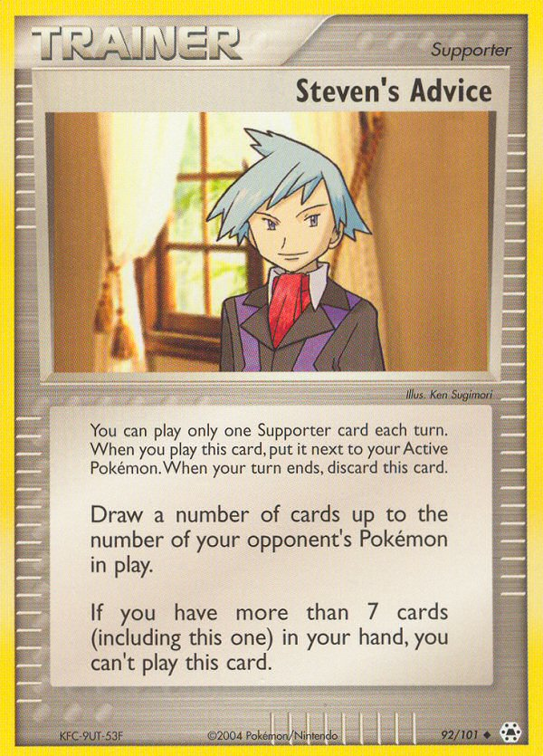 EX Hidden Legends Steven's Advice #92/101