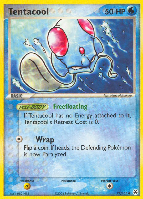 EX Hidden Legends Tentacool #77/101