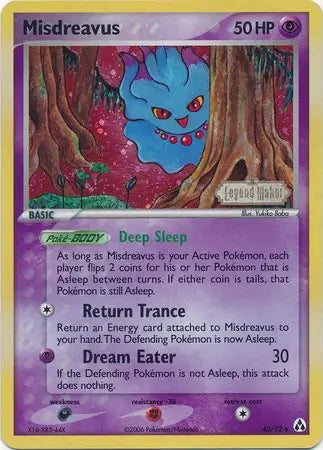 EX Legend Maker Misdreavus #40/92 reverse holo