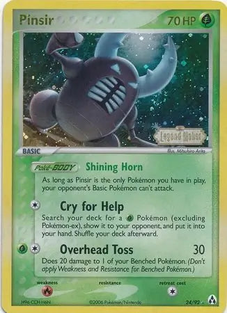 EX Legend Maker Pinsir #24/92 reverse holo