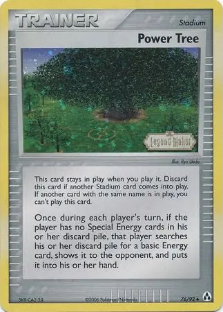 EX Legend Maker Power Tree #76/92 reverse holo
