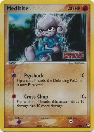EX Power Keepers Meditite #55/108 reverse holo