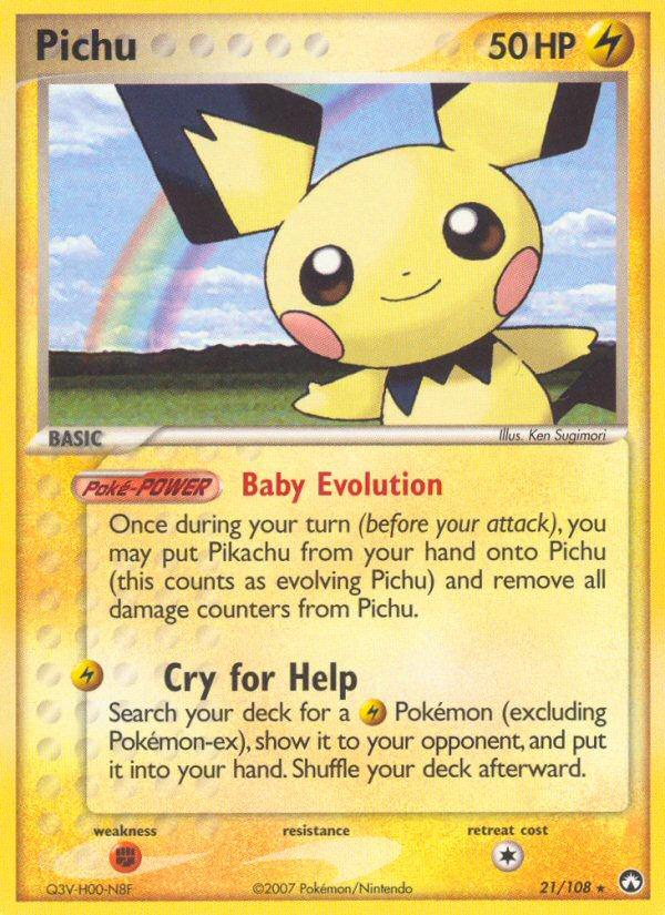 EX Power Keepers Pichu #21/108