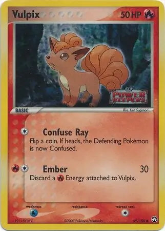 EX Power Keepers Vulpix #69/108 reverse holo