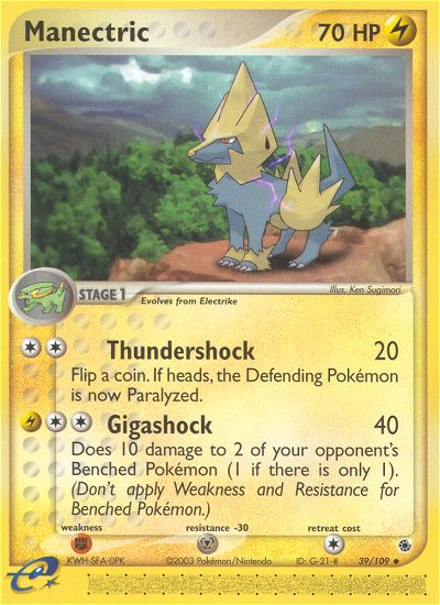EX Ruby&Sapphire Manectric #39/109