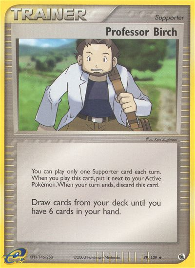 EX Ruby&Sapphire Professor Birch #89/109