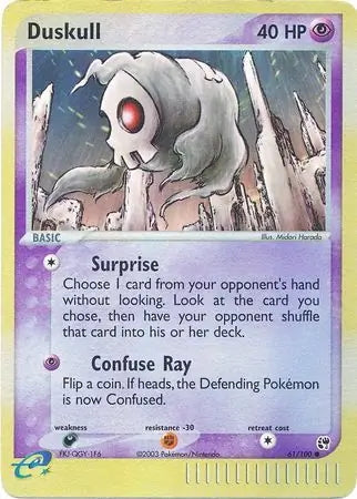 EX Sandstorm Duskull #61/100 reverse holo