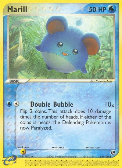 EX Sandstorm Marill #68/100