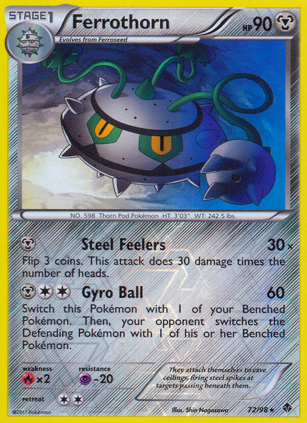 Emerging Powers Ferrothorn #72/98 reverse holo