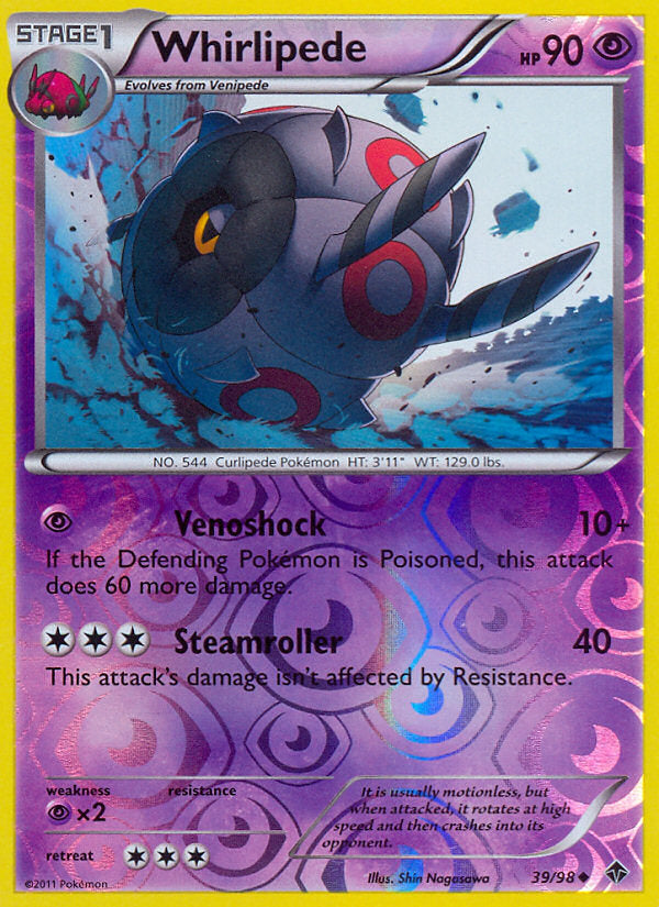 Emerging Powers Whirlipede #39/98 reverse holo