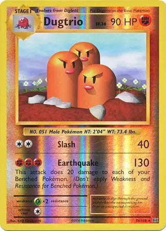 Evolutions Dugtrio #56/108 reverse holo