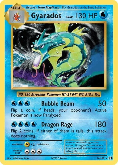 Evolutions Holo Gyarados #34/108