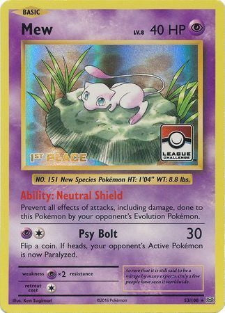 Evolutions Holo Mew #53 First place