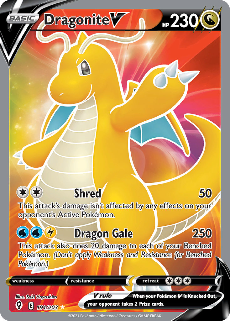 Evolving Skies Dragonite V #191/203