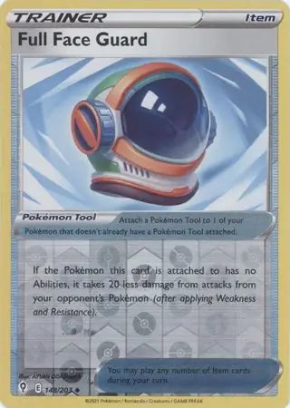 Evolving Skies Full Face Guard #148/203 reverse holo