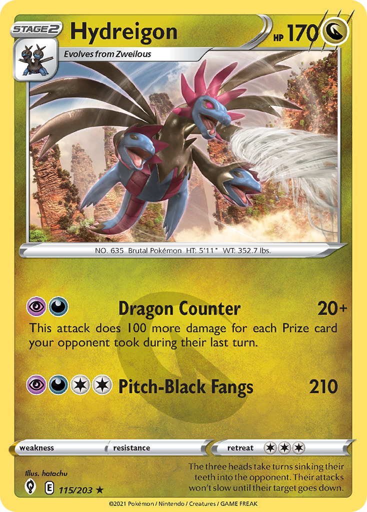 Evolving Skies Holo Hydreigon #115/203