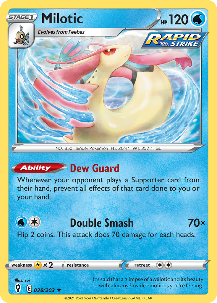 Evolving Skies Milotic #38/203