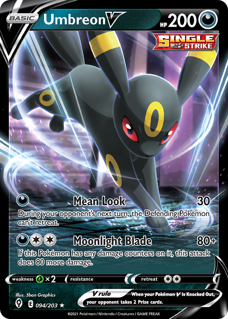 Evolving Skies Umbreon V #94/203