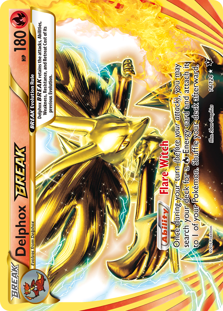 Fates Collide Delphox BREAK #14/124