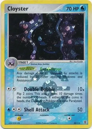 FireRed & LeafGreen Cloyster #20/112 reverse holo