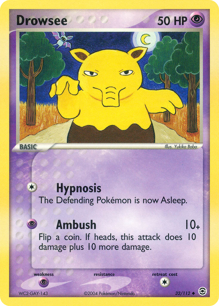 FireRed & LeafGreen Drowzee #32/112