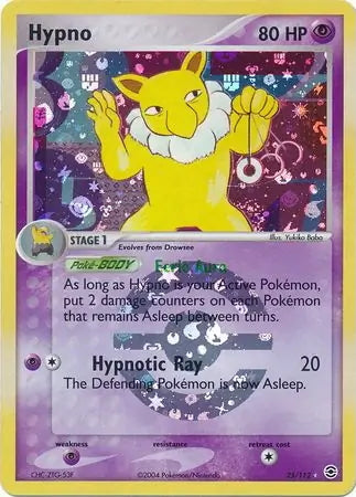 FireRed & LeafGreen Hypno #25/112 reverse holo