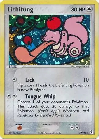 FireRed & LeafGreen Lickitung #37/112 reverse holo