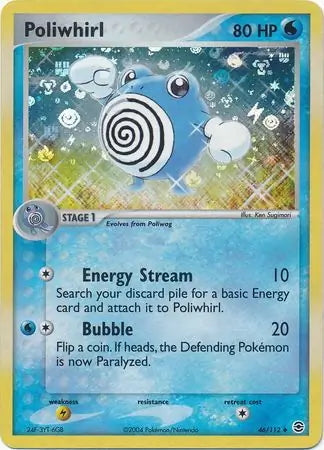 FireRed & LeafGreen Poliwhirl #46/112 reverse holo
