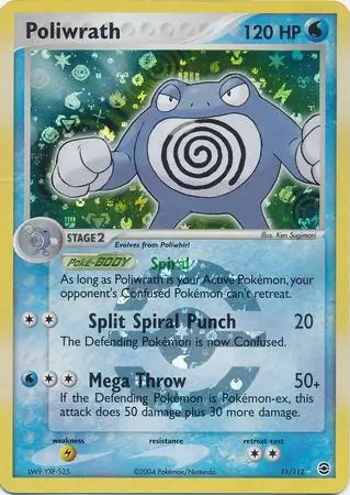 FireRed & LeafGreen Poliwrath #11/112 reverse holo