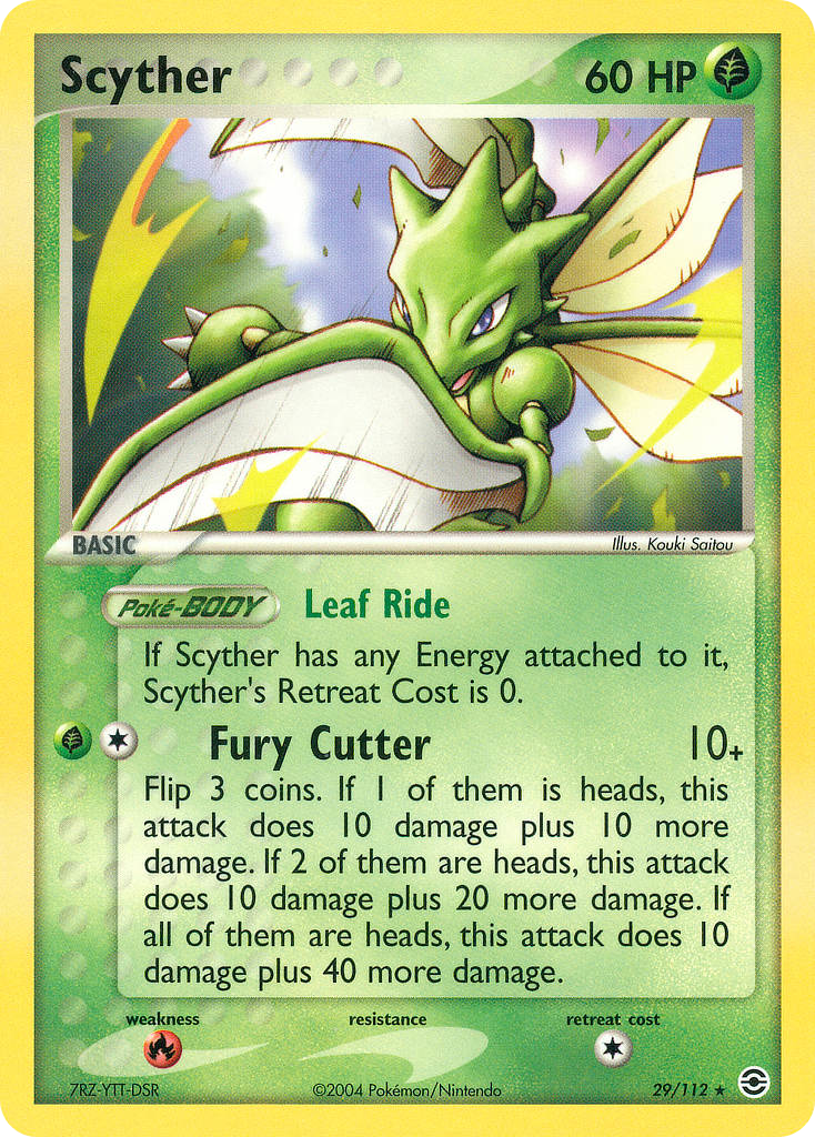 FireRed & LeafGreen Scyther #29/112
