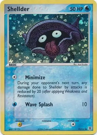 FireRed & LeafGreen Shellder #79/112 reverse holo